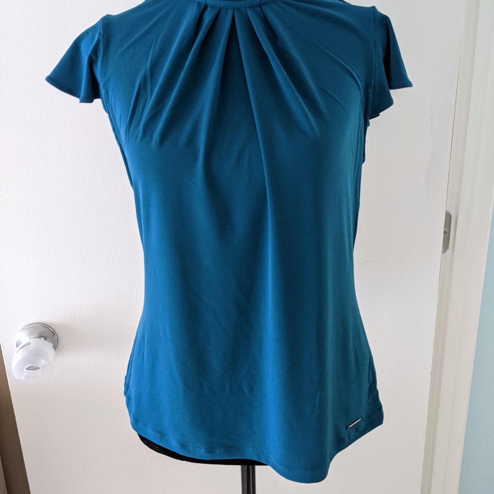 Calvin Klein blouse, blue size small NWT